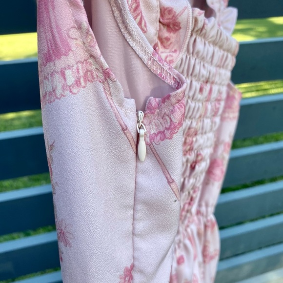 LIZ LISA pink parasol and floral patterned mini dress - Picture 5 of 10